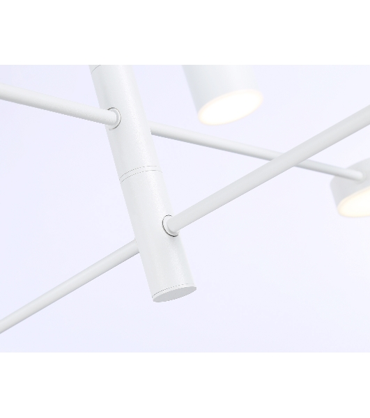 Подвесной светодиодный светильник Ambrella light FL51688/8 WH белый 3000K/4200K/6400K 48W D900*1000 (Без ПДУ)