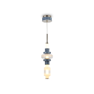 Светильник Ambrella light LH53121 GD/WH/GB золото/белый/серо-синий 19W 3000K D160*1880