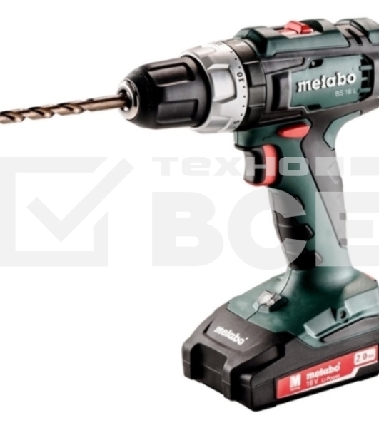 Дрель Metabo BS 18 L Акк.винт. [602321500] {50Нм,2х2Ач,кейс}