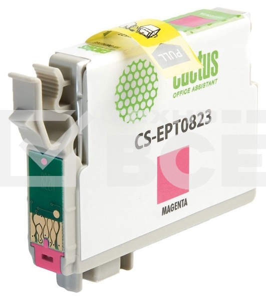 Картридж струйный Cactus CS-EPT0823 (T0823) пурпурный (13,8 мл) для Epson Stylus Photo R270/290/RX590