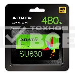 Накопитель SSD ADATA SU630, 480Gb, SATA III, 2.5