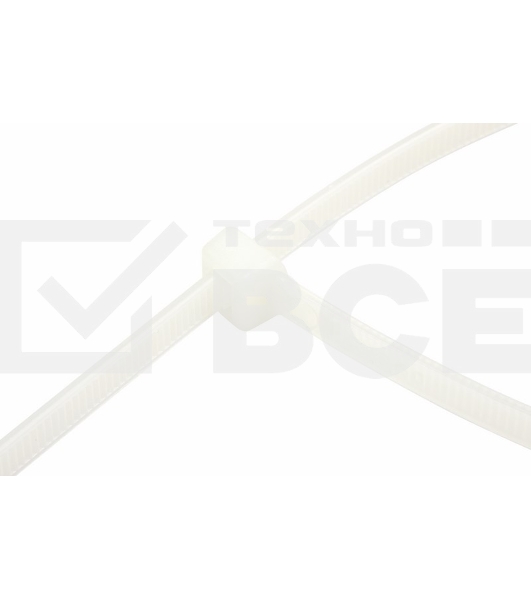 Хомут-стяжка кабельная нейлоновая Rexant 200 x4,8 мм, белая, упаковка 100 шт.