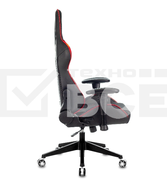 Кресло игровое Бюрократ VIKING 4 AERO RED две подушки черный/красный искусст.кожа/ткань