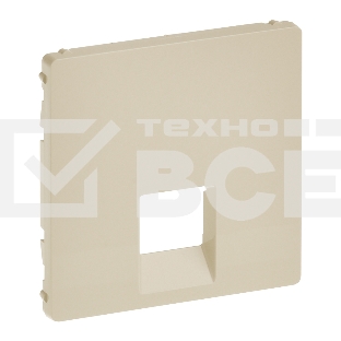 Лицевая панель для одиночных телефонных/информационных розеток. Слоновая кость Valena LIFE. 