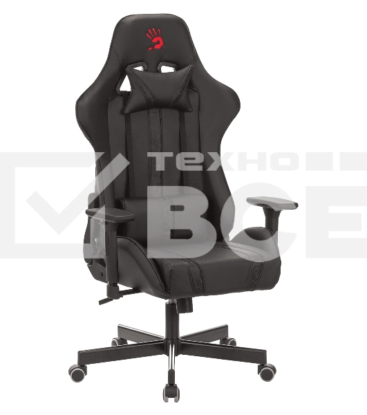 Кресло игровое A4Tech Bloody GC-600, черный, эко.кожа, крестовина металл