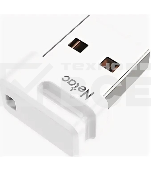 Флеш диск Netac U116 16Gb <NT03U116N-016G-30WH>, USB3.0, миниатюрная пластиковая белая