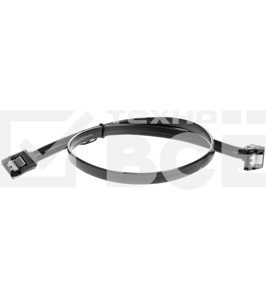 Кабель SATA M --SATA M 3.0V 7 pin  угловой разъем Telecom  0.5m <TUS705-0.5M>