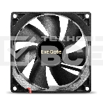 Вентилятор для корпуса ExeGate EX09225S2P-24 черный, 92 мм, 2700 об/мин, 33.9 дБ, 2 pin, фото3