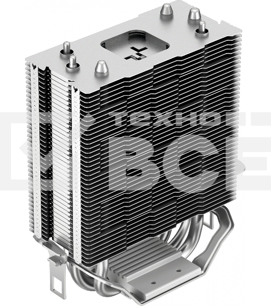 Кулер для процессора DEEPCOOL AG300 серебристый, 92 мм, алюминий/медь, 3050 об/мин, 30.5 дБ, 4 pin, 150 Вт, 129 мм