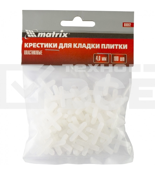 Крестики, 4,0 мм, для кладки плитки, 100 шт.  Matrix