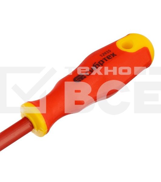 Отвертка диэлектрическая Сибртех SL6,5 х 150 мм, до 1000 В, двухкомпонентная рукоятка