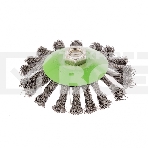 Щетка для УШМ Сибртех 115 мм, М14, Тарелка, крученая проволока 0,5 мм, фото4