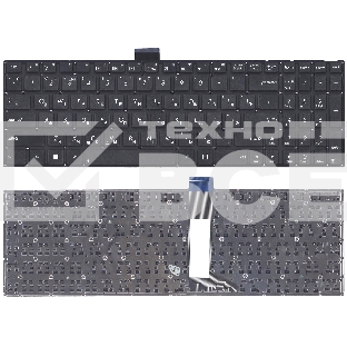 Клавиатура для ноутбука Asus X502 X502CA X502C черная (плоский Enter)