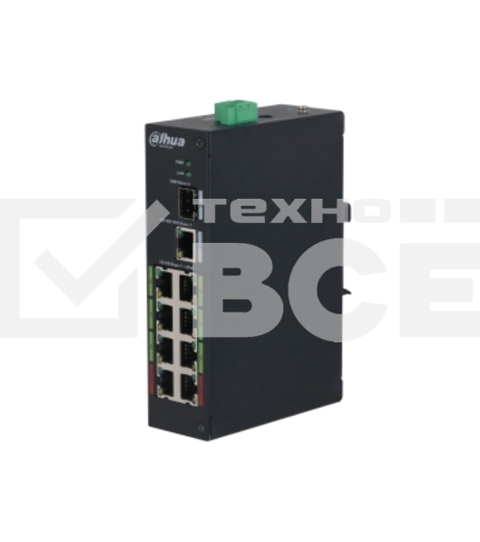 Коммутатор Dahua DH-LR2110-8ET-120 8-портовый ePoE