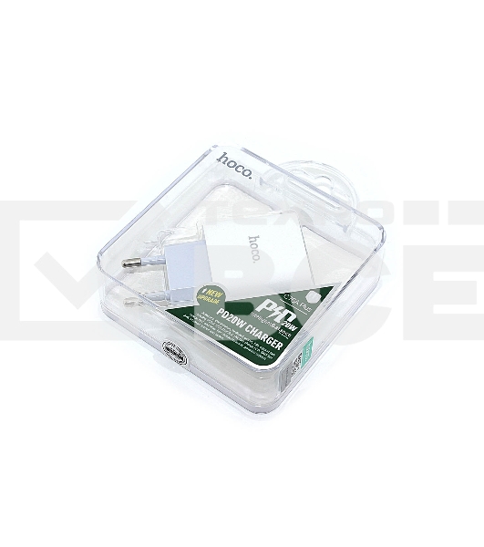 Блок питания (сетевой адаптер) HOCO C76A Plus Speed PD20W, белый