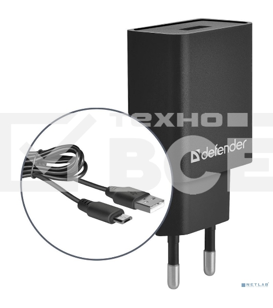 Сетевой адаптер Defender 1xUSB,5V/2.1А, кабель micro-USB (UPC-11)