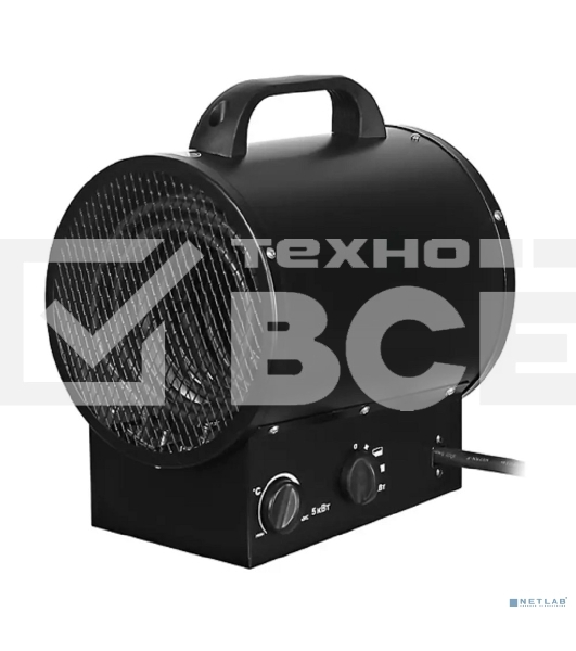 Пушка тепловая электрическая Rexant 60-0037 круглая, прямоугольная подставка, ТЭН, 3кВт