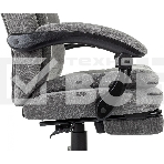 Кресло руководителя Бюрократ T-9950MSG-F Fabric серый Light-19, крестов. пластик, подст. для ног, фото9