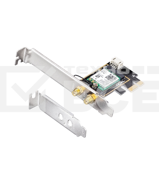 Сетевой адаптер Wi-Fi + Bluetooth Cudy WE3000 АХ5400 PCI Express (ант.внеш.съем) 2ант.