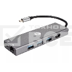 Адаптер VCOM CU459 Type-Cm --> RJ-45+2USB3.0(f) + PD100 Вт Alum Shell VCOM <CU459>, фото7