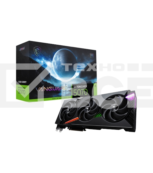Видеокарта MSI RTX5070 VANGUARD SOC 12GB GDDR7 192bit 3xDP HDMI 3FAN RTL