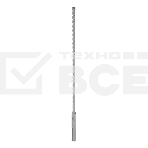 Бур по бетону, цельная крестовая пластина, 6x265 мм, SDS PLUSDenzel, фото4