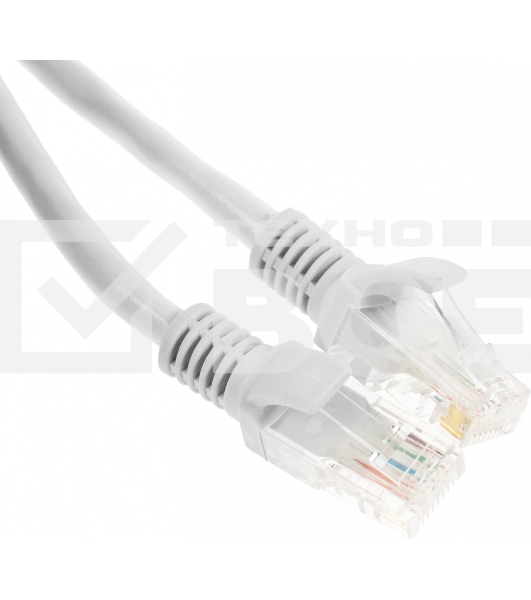Патч-корд Premier PP6U-5M 10000Гбит/с UTP 4 пары cat.6 CCA molded 5м серый RJ-45 (m)-RJ-45 (m)