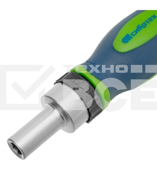 Отвертка Сибртех ревер. + биты, 41 пред., PH+PZ+SL+H+T, CrV, 2к рукоятка