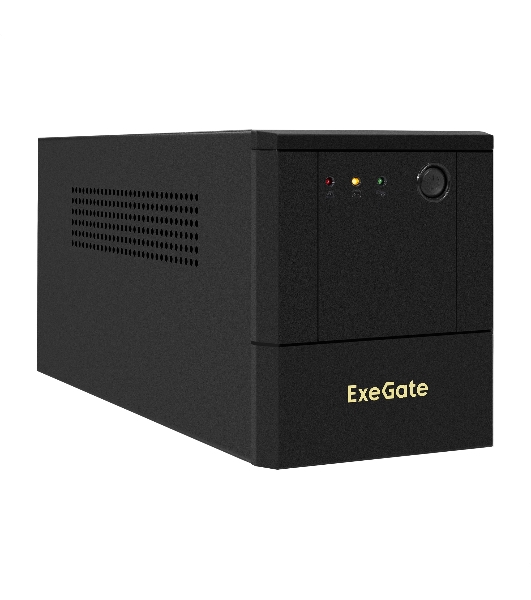 Источник бесперебойного питания ExeGate SpecialPro UNB-1000.LED.AVR.8C13.USB (1000VA/700W, LED, AVR, 8*C13, USB, батарея 12V 7.2Ah - 2 шт., металлический корпус, Black)