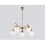 Люстра Ambrella light LH56031/5+1 BS/CL латунь/прозрачный E14*6 max 40W D680*1200, фото7