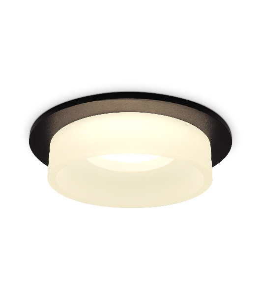 Светильник Ambrella light TN1312 SBK/FR черный песок/белый матовый GU5.3 D98*45