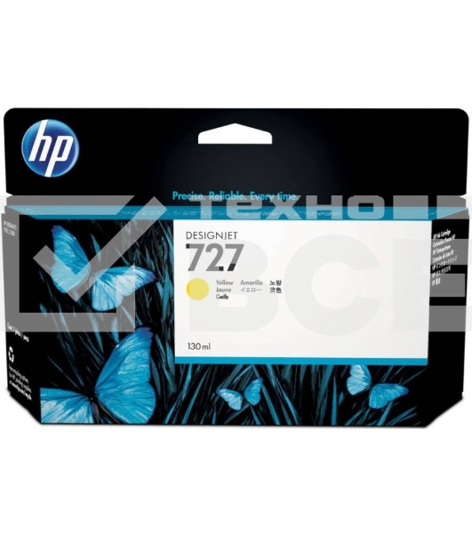 Картридж струйный HP 727 B3P21A желтый для HP DJ T920/T1500 (130мл)