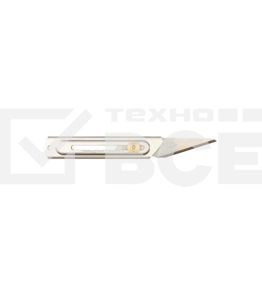 Нож Olfa хозяйственный с выдвижным лезвием, корпус и лезвие из нержавеющей стали, 20 мм OL-CK-2