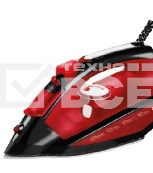 Утюг Centek CT-2355 RED 2500Вт, керамическ подошва, 270мл, паровой удар, самоочистка, капля-стоп