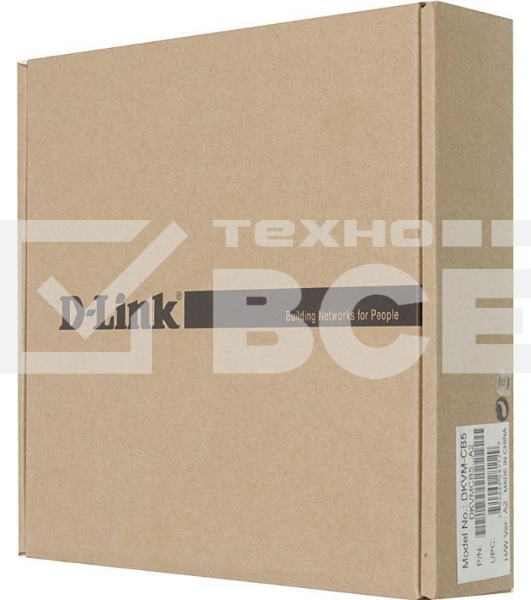 Переключатель D-Link DKVM-CB5Кабель KVM для подключения клавиатуры, мыши и монитора, длина 4,5 м