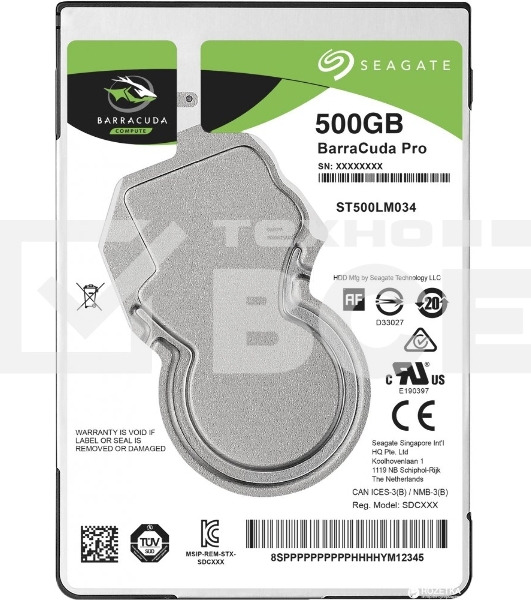 Жесткий диск Seagate HDD 500 Gb  BarraCuda ST500LM034 2.5