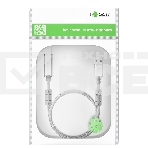 Кабель GCR PROF 0.75m USB 2.0, AM/BM, прозрачный, ферритовые кольца, 28/24 AWG, экран, армированный, морозостойкий, GCR-52421 GCR Кабель PROF 0.75m USB 2.0, AM/BM, прозрачный, ферритовые кольца, 28/24 AWG, экран, армированный, морозостойкий, GCR-52421, фото3