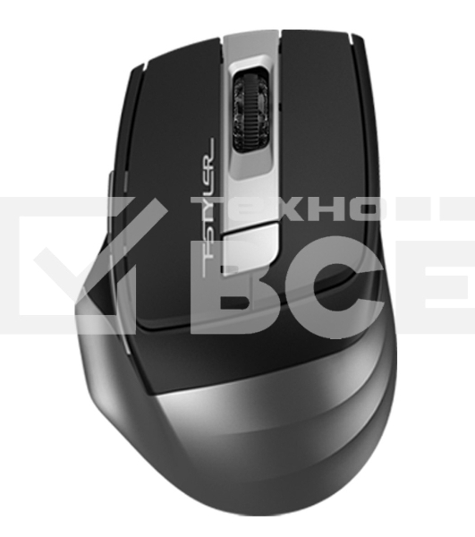 Мышь беспроводная A4Tech Fstyler FB35 серый, 2000 dpi, радиоканал, Bluetooth, USB, кнопки - 6