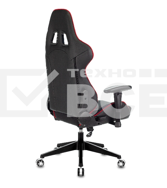 Кресло игровое Бюрократ VIKING 4 AERO RED две подушки черный/красный искусст.кожа/ткань
