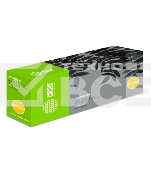 Картридж лазерный Cactus CS-PH3020 (тип 106R02773) черный (1500 стр.) для Xerox Phaser 3020/3020BI