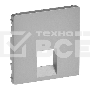 Лицевая панель Розетка RJ11, RJ45, Алюминиевый цвет