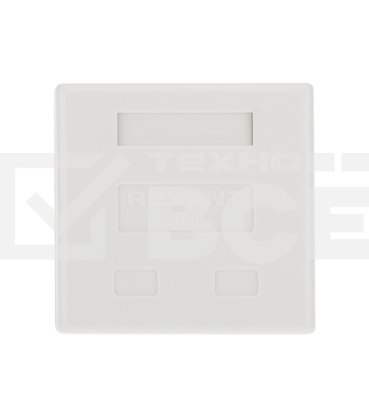 Рoзетка компьютерная внешняя, 2-порта RJ-45 (8P8C), UTP неэкранированная, категория 6, Rexant