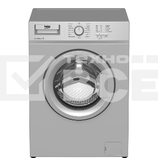 Стиральная машина Beko WRE 65P1 BSS серебристый, загрузка фронтальная 6 кг, 1000 об/мин., класс: А