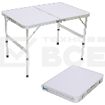 Ecos Стол складной TD-02 (90*60*60 cм) алюминий + мдф, фото 1