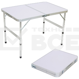Ecos Стол складной TD-02  (90*60*60 cм) алюминий + мдф