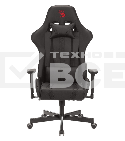 Кресло игровое A4Tech Bloody GC-600, черный, эко.кожа, крестовина металл