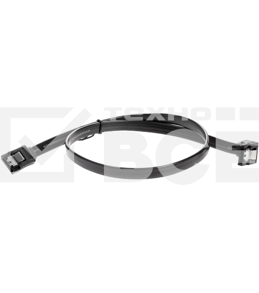 Кабель SATA M --SATA M 3.0V 7 pin  угловой разъем Telecom  0.5m <TUS705-0.5M>