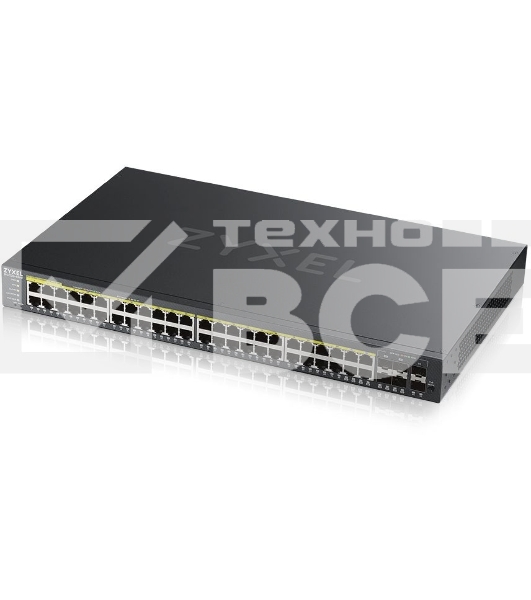 Гибридный L2 коммутатор PoE+ Zyxel NebulaFlex Pro GS2220-50HP, rack 19