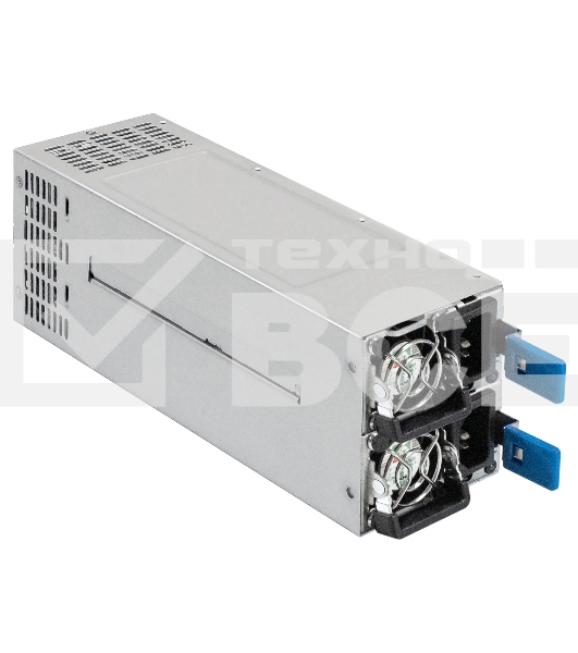 Серверный блок питания  Chicony Redundant 2x550W S15-550P1A (APFC, КПД 94% (80 PLUS Platinum), ШВГ=77mm x 84mm x 225mm, 4 cm fan, 24pin, 2x(4+4)pin, 2PCIe, 2SATA, 6IDE, Cable Management)
