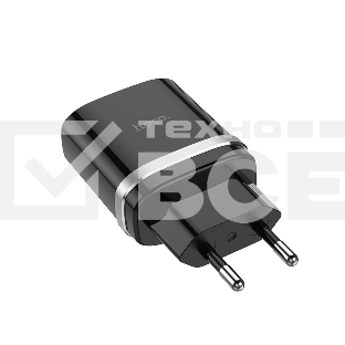 Блок питания (сетевой адаптер) HOCO С12Q Smart QC3.0, один порт USB, 5V, 3.0A, черный